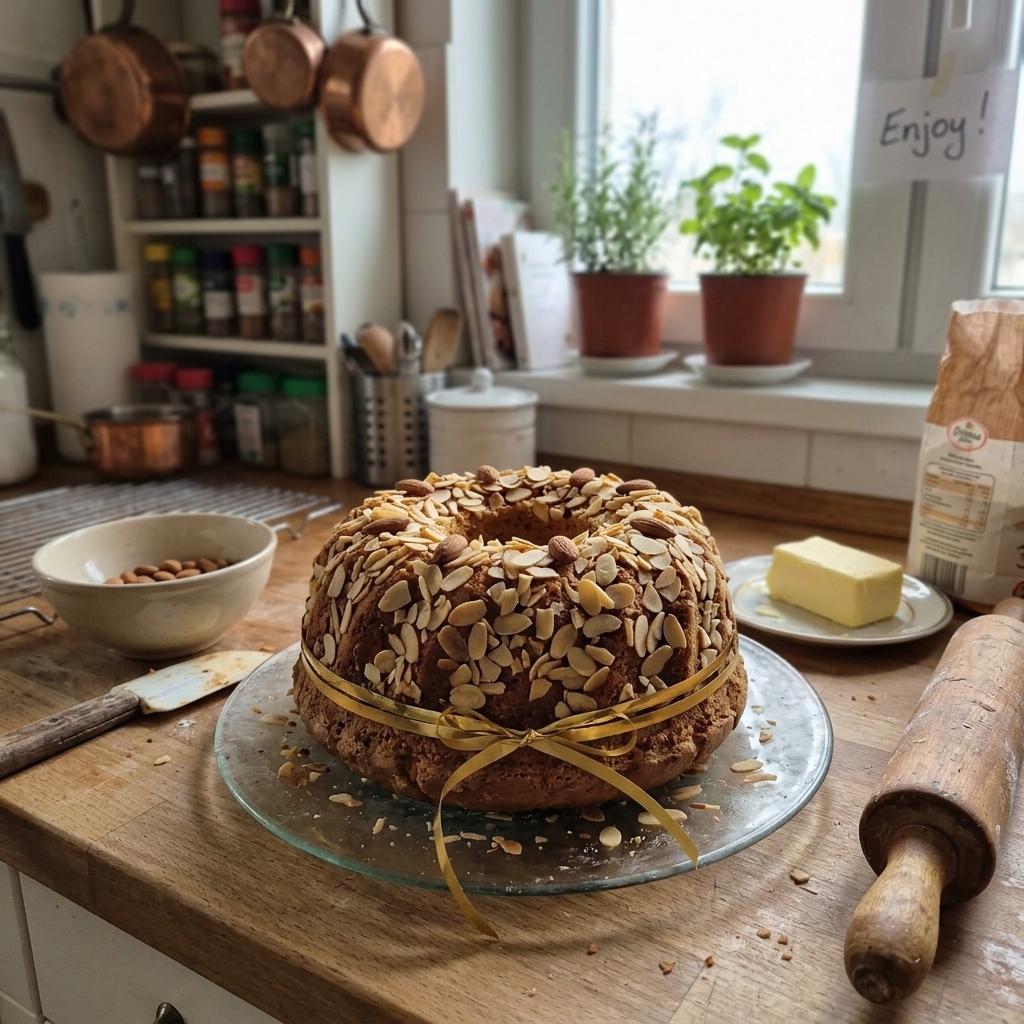 La Couronne Dorée aux Amandes Effilées