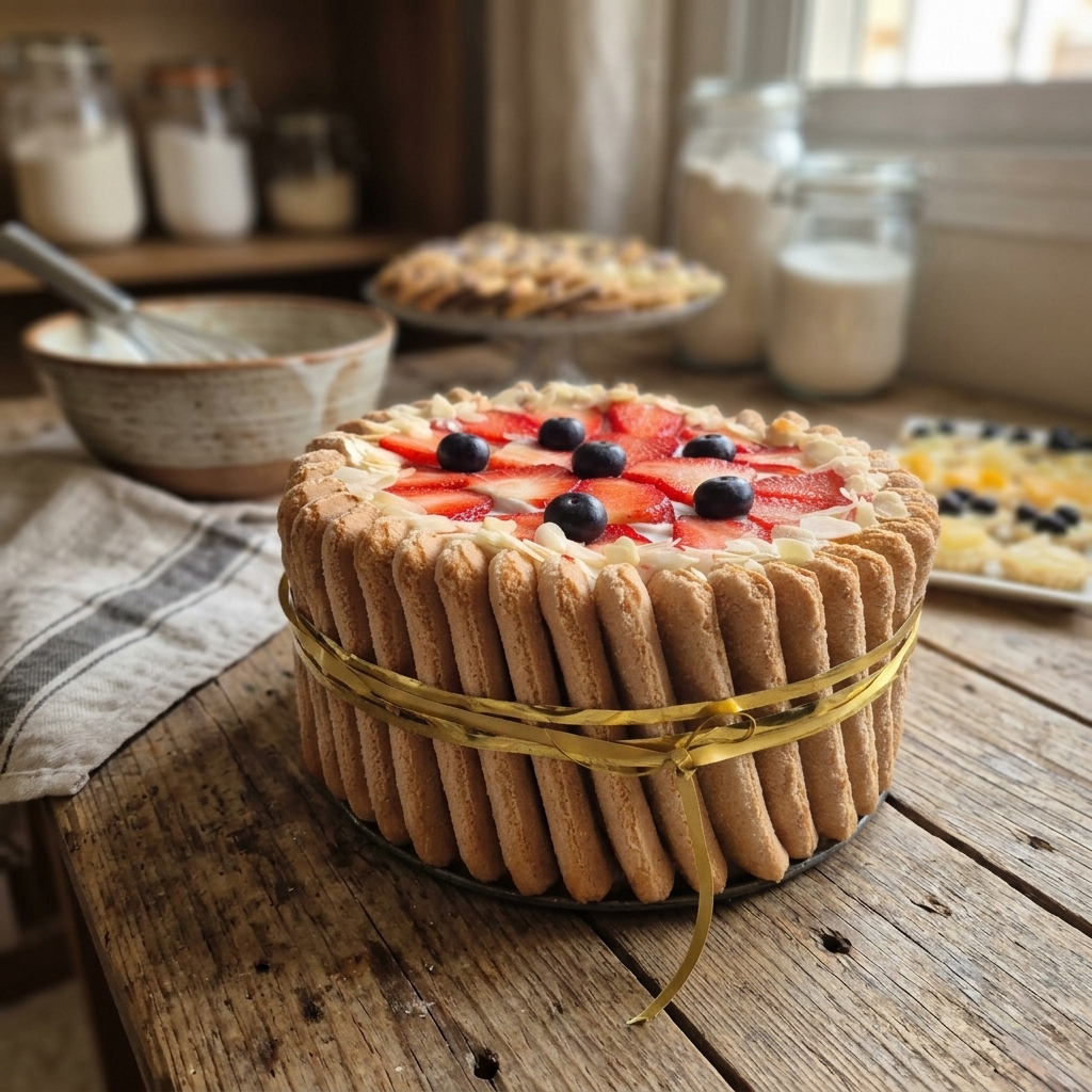 La Charlotte Festin Fraises & Ruban Satin