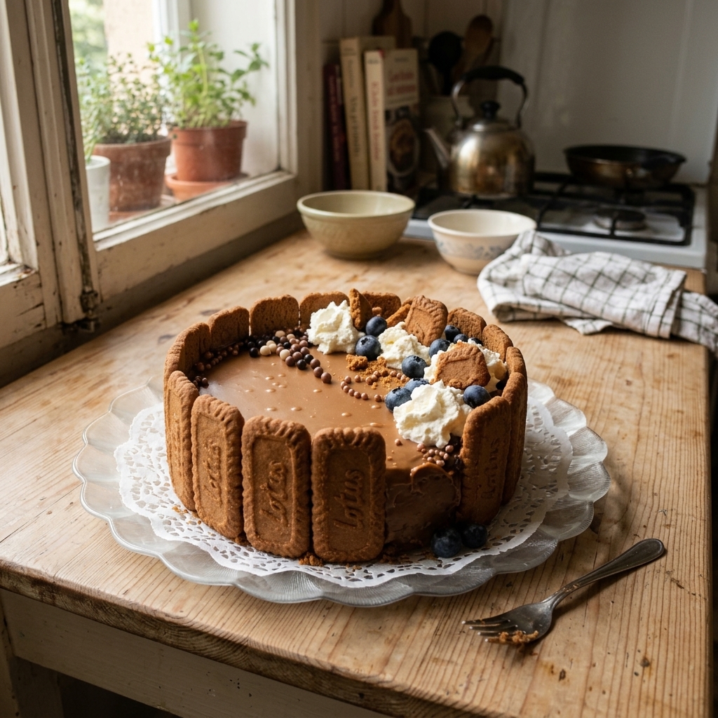 Le Gâteau Majestueux Chocolat & Spéculoos Lotus