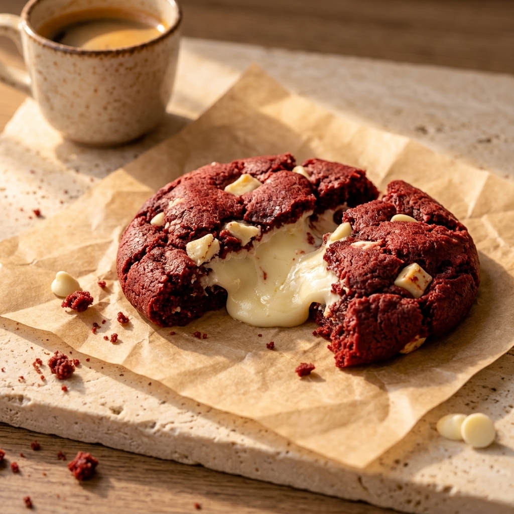 Le Cookie Red Velvet Cœur Cream Cheese Fondant