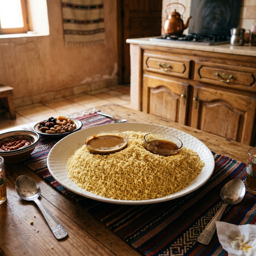 Le Couscous Royal Cérémonial aux Sept Légumes